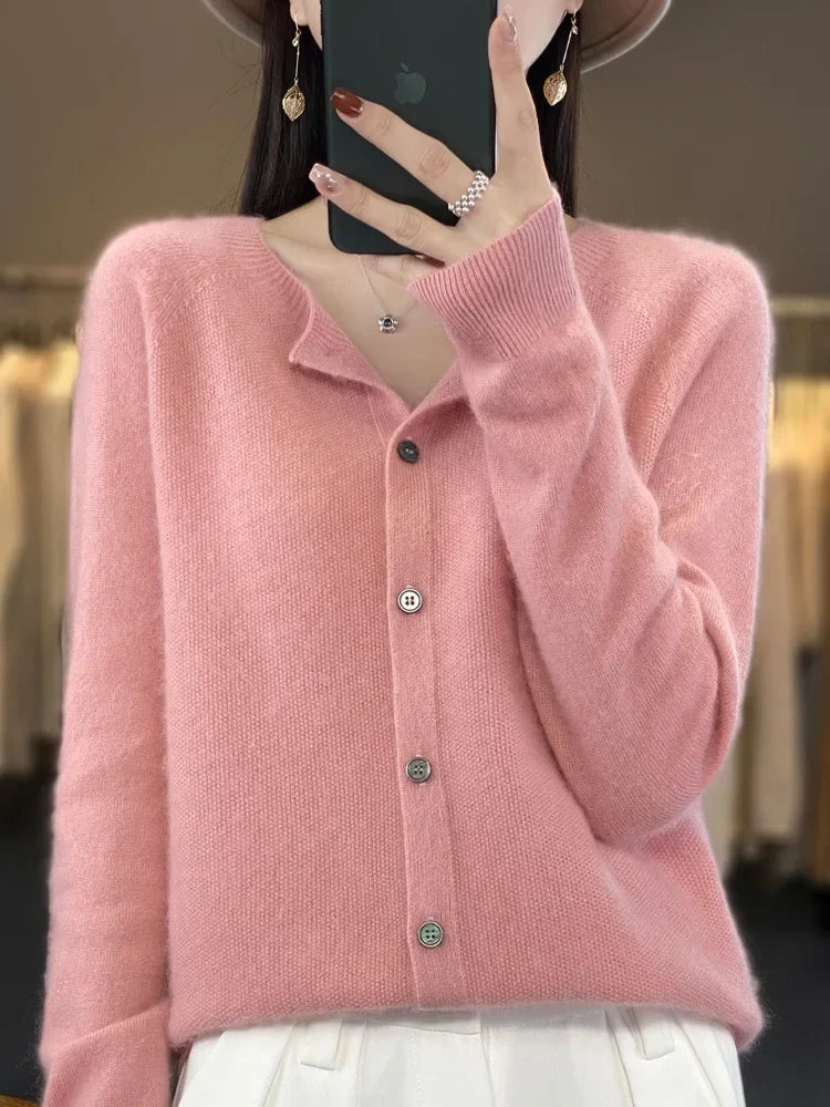 Emily | Elegant Button-Front Knit Cardigan - Picela