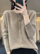 Emily | Elegant Button-Front Knit Cardigan - Picela