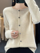 Emily | Elegant Button-Front Knit Cardigan - Picela
