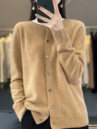 Emily | Elegant Button-Front Knit Cardigan - Picela