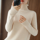 Emily | Elegant Turtleneck Knit Sweater - Picela