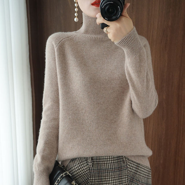 Emily | Elegant Turtleneck Knit Sweater - Picela