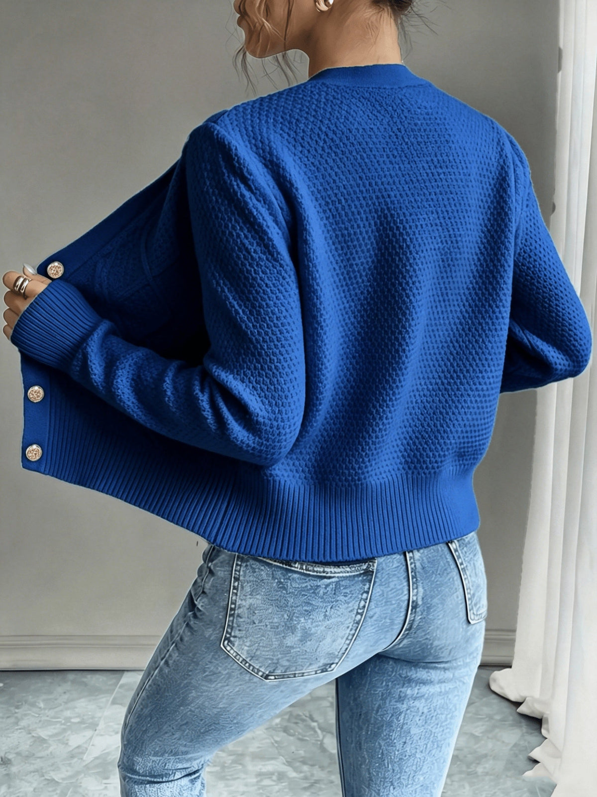 Jessica | Elegant Cable-Knit Button Cardigan