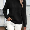 Faye | Elegant Cable-Knit Crewneck Sweater - Picela
