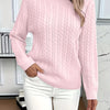 Faye | Elegant Cable-Knit Crewneck Sweater - Picela