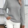 Faye | Elegant Cable-Knit Crewneck Sweater - Picela