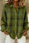 Melissa | Elegant Plaid Knit Cardigan