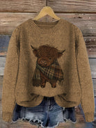 Gretchen | Stylish Highland Cow Sweater - Picela
