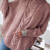Gwendolyn | Elegant Cable-Knit Poncho Sweater - Picela
