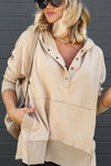 Heather | Cozy Hooded Fleece Sweater - Picela