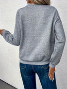 Heather | Elegant Button Asymmetric Sweater - Picela