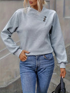 Heather | Elegant Button Asymmetric Sweater - Picela