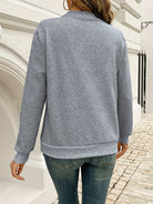 Heather | Elegant Button Asymmetric Sweater - Picela
