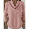 Heather | Elegant Cowl-Neck Knit Sweater - Picela