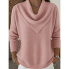 Heather | Elegant Cowl-Neck Knit Sweater - Picela