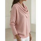 Heather | Elegant Cowl-Neck Knit Sweater - Picela