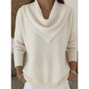 Heather | Elegant Cowl-Neck Knit Sweater - Picela