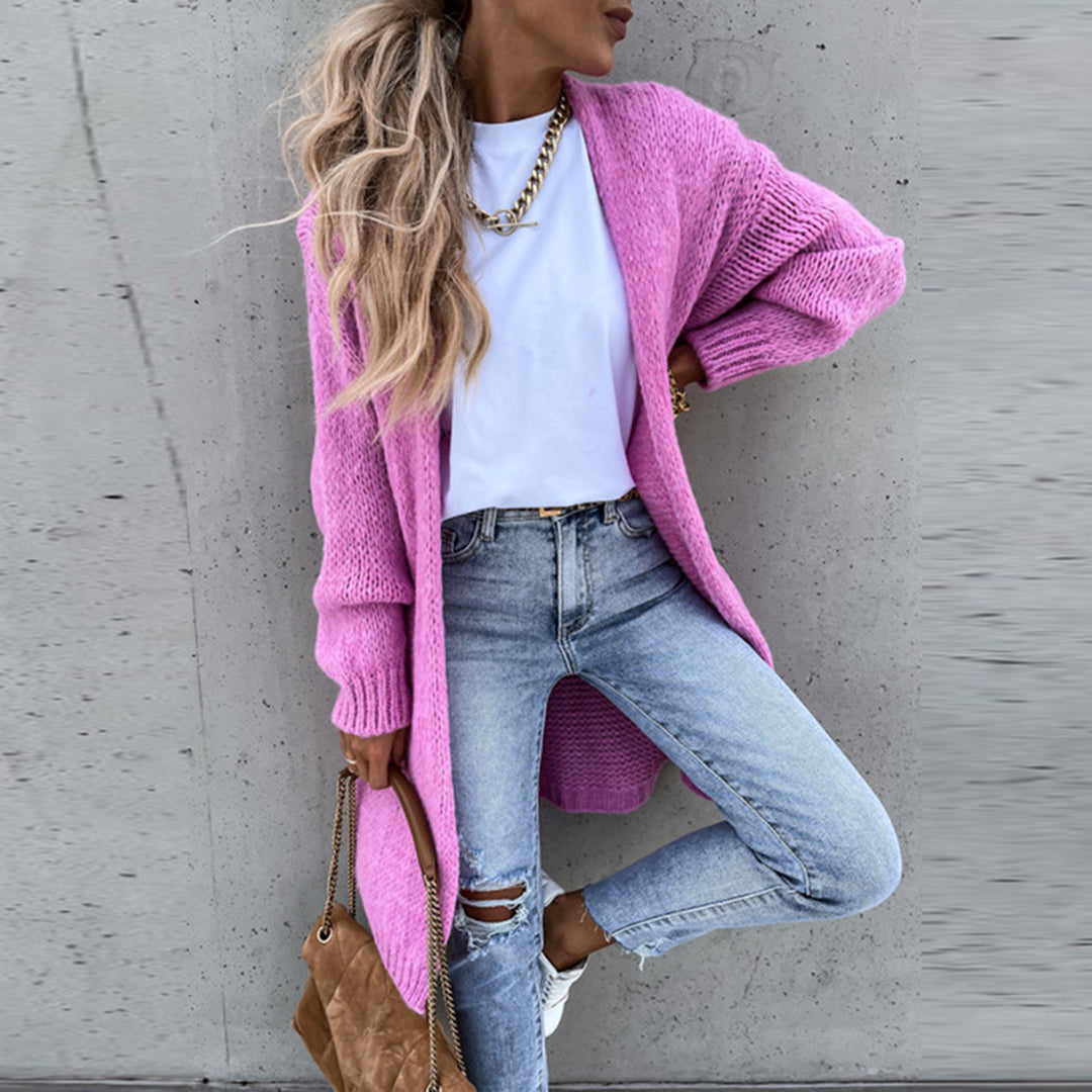 Heather | Elegant Longline Knit Cardigan - Picela