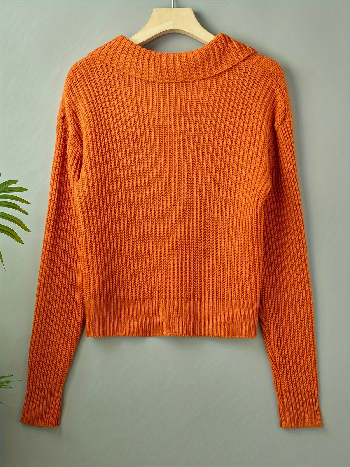 Heather | Elegant Ribbed Knit Sweater - Picela