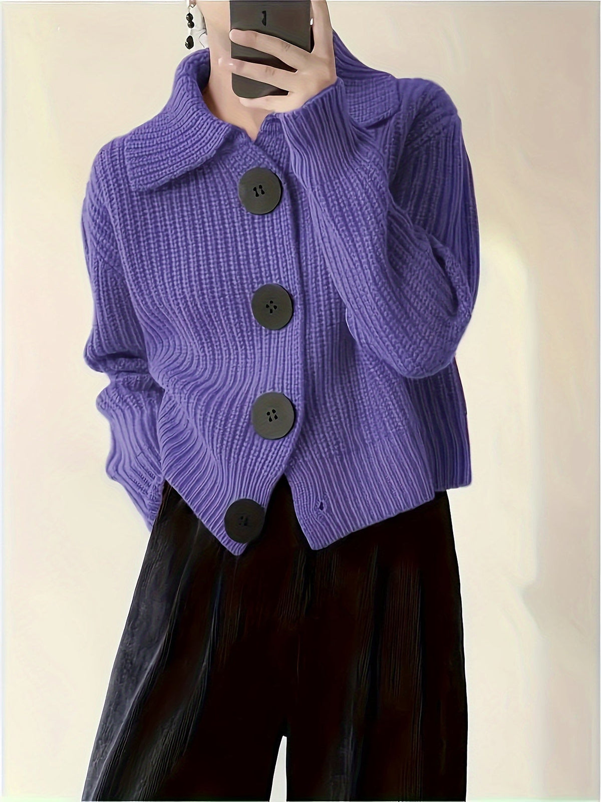 Heather | Elegant Ribbed Knit Sweater - Picela