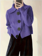 Heather | Elegant Ribbed Knit Sweater - Picela