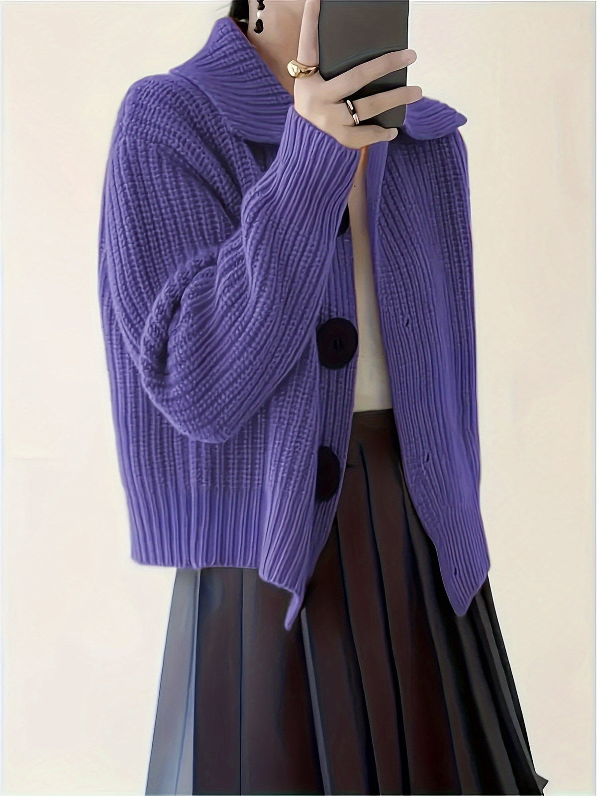 Heather | Elegant Ribbed Knit Sweater - Picela