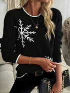 Holly | Stylish Snowflake Festive Sweater - Picela