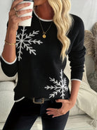 Holly | Stylish Snowflake Festive Sweater - Picela