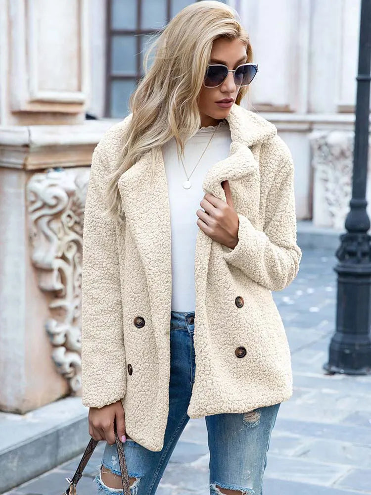 Jennifer | Cozy Teddy Fleece Coat - Picela