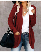 Jennifer | Cozy Waffle Knit Cardigan - Picela