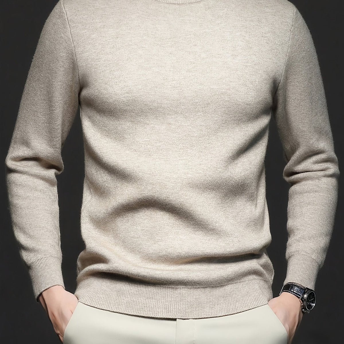Jennifer | Elegant Mock-Neck Knit Sweater - Picela