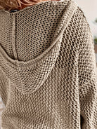 Jennifer | Elegant Open-Knit Hooded Sweater - Picela