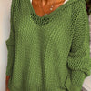 Jennifer | Elegant Open-Knit Hooded Sweater - Picela