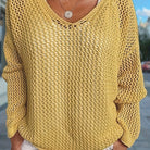 Jennifer | Elegant Open-Knit Hooded Sweater - Picela