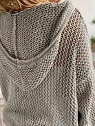 Jennifer | Elegant Open-Knit Hooded Sweater - Picela