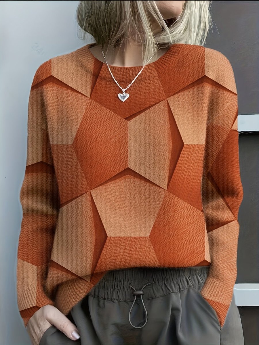Jennifer | Stylish Geometric Sweater - Picela
