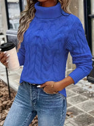 Jessica | Elegant Cable-Knit Turtleneck Sweater - Picela