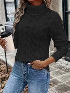 Jessica | Elegant Cable-Knit Turtleneck Sweater - Picela