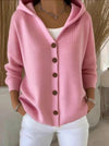 Jessica | Elegant Hooded Button-Front Cardigan - Picela