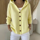 Jessica | Elegant Hooded Button-Front Cardigan - Picela