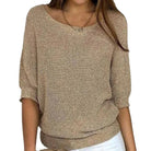Jessica | Elegant Knit Batwing Sweater - Picela