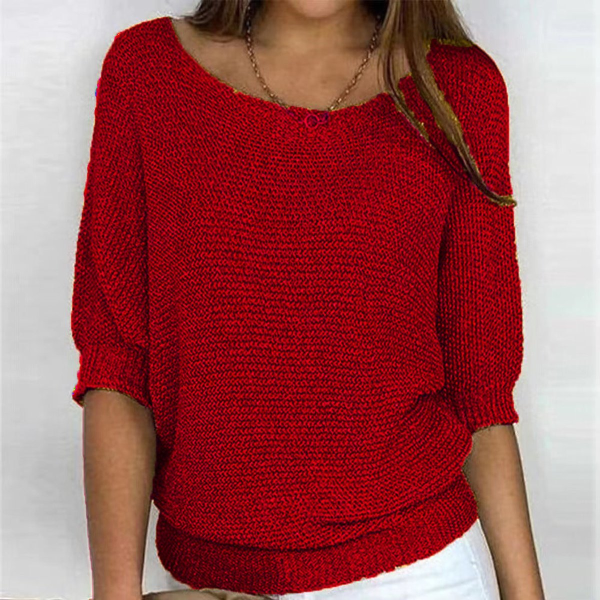 Jessica | Elegant Knit Batwing Sweater - Picela