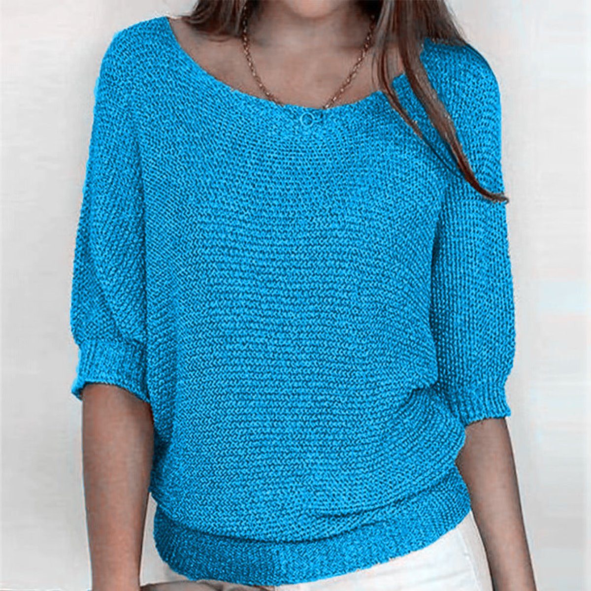 Jessica | Elegant Knit Batwing Sweater - Picela