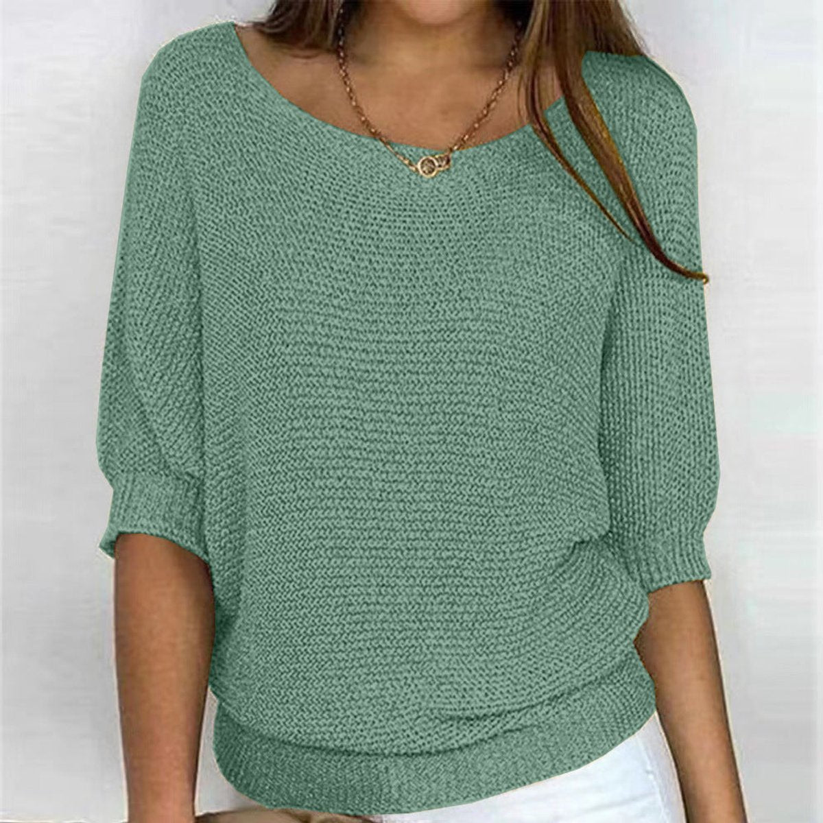Jessica | Elegant Knit Batwing Sweater - Picela