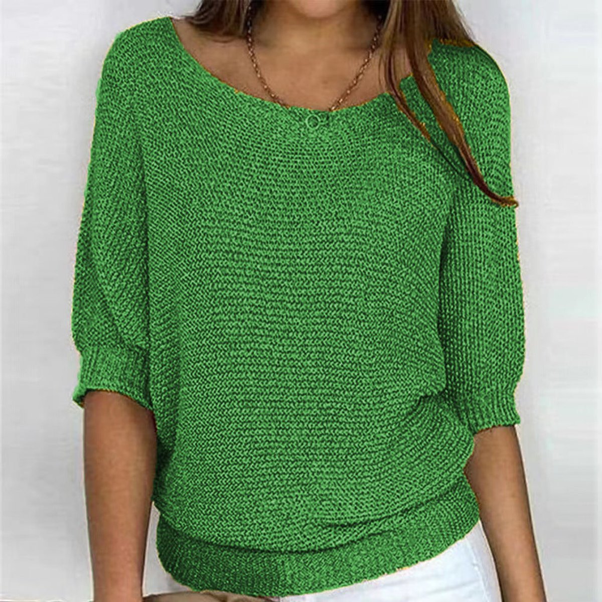 Jessica | Elegant Knit Batwing Sweater - Picela