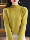 Jessica | Elegant Mock-Neck Fitted Sweater - Picela
