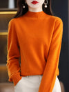 Jessica | Elegant Mock-Neck Fitted Sweater - Picela