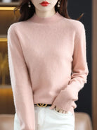 Jessica | Elegant Mock-Neck Fitted Sweater - Picela