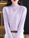 Jessica | Elegant Mock-Neck Fitted Sweater - Picela