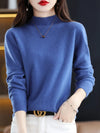 Jessica | Elegant Mock-Neck Fitted Sweater - Picela